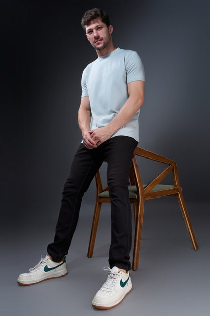 Greenish Grey Full Sleeve T-shirt