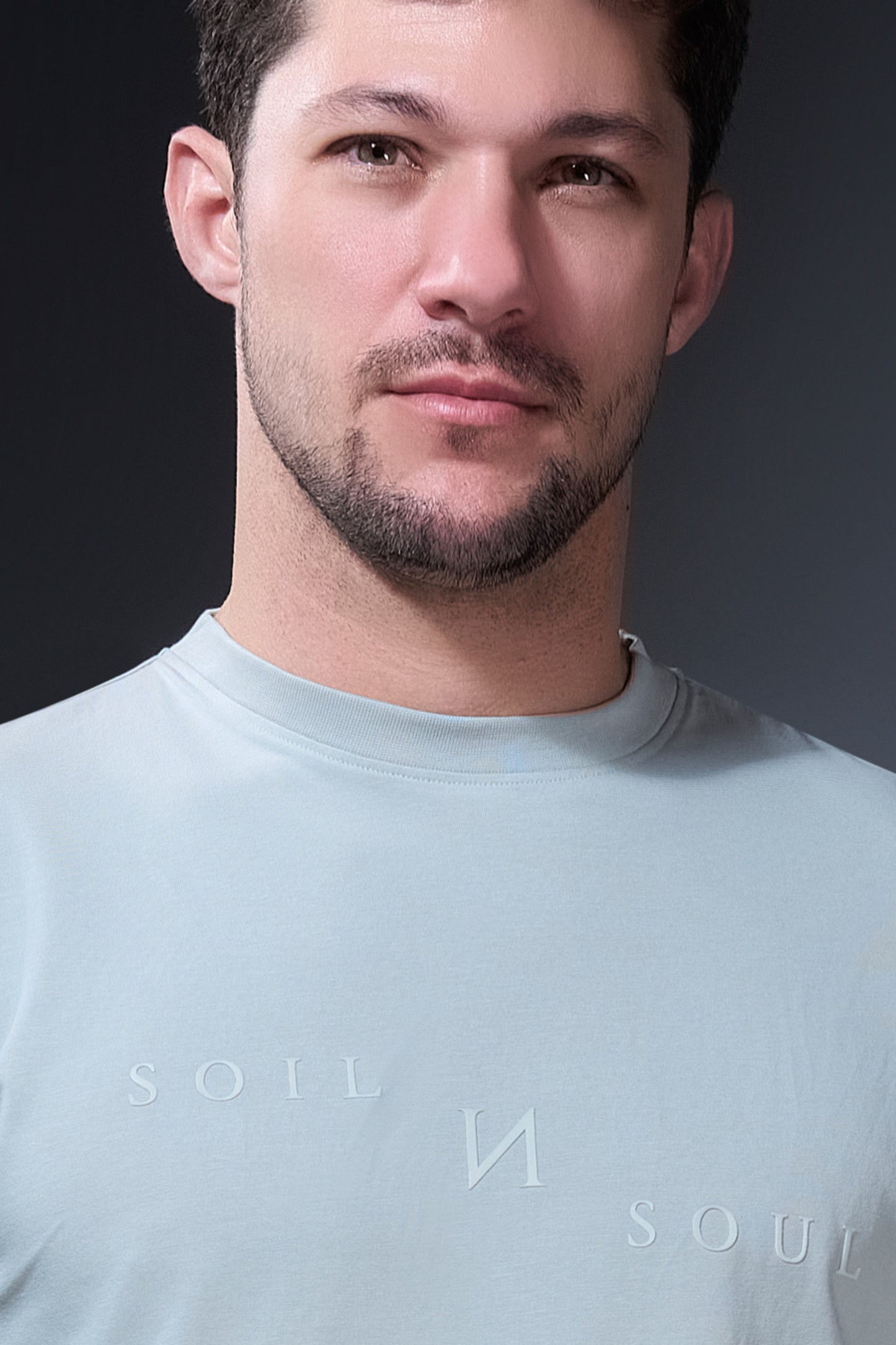 Greenish Grey Full Sleeve T-shirt