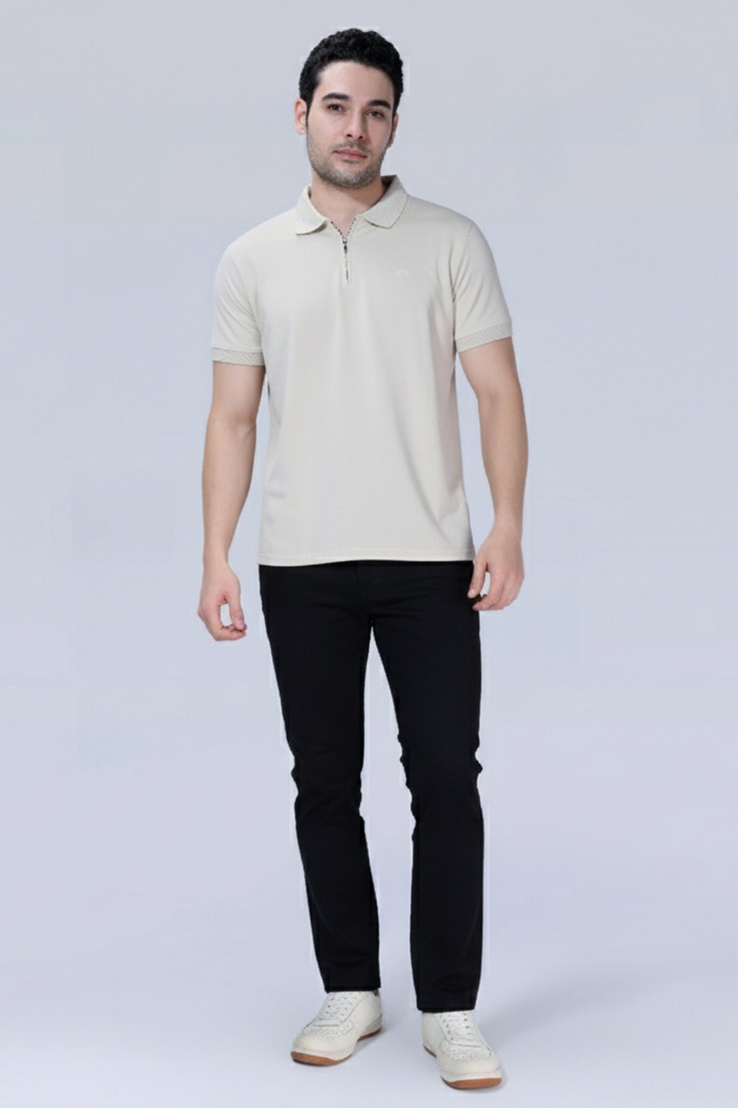 Moon Beam Zipper Polo