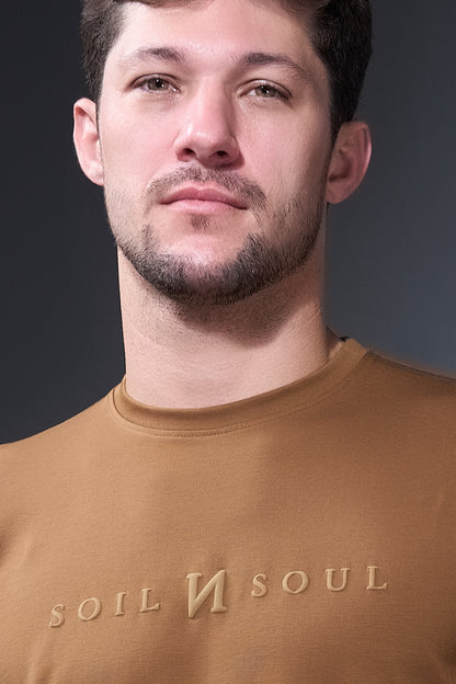 Khaki Full Sleeve T-shirt