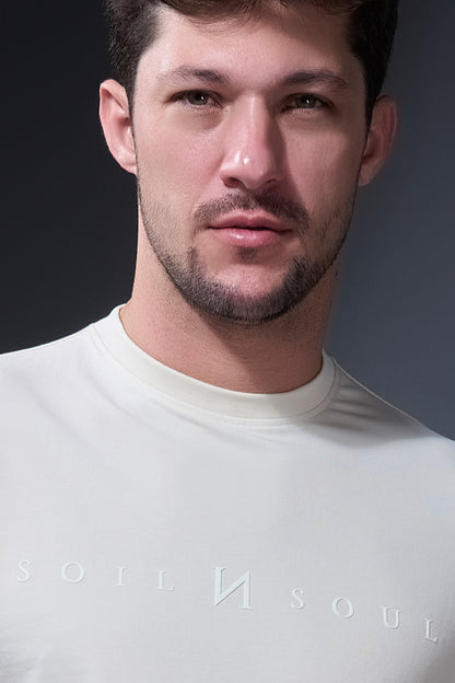 Off White Full Sleeve T-shirt