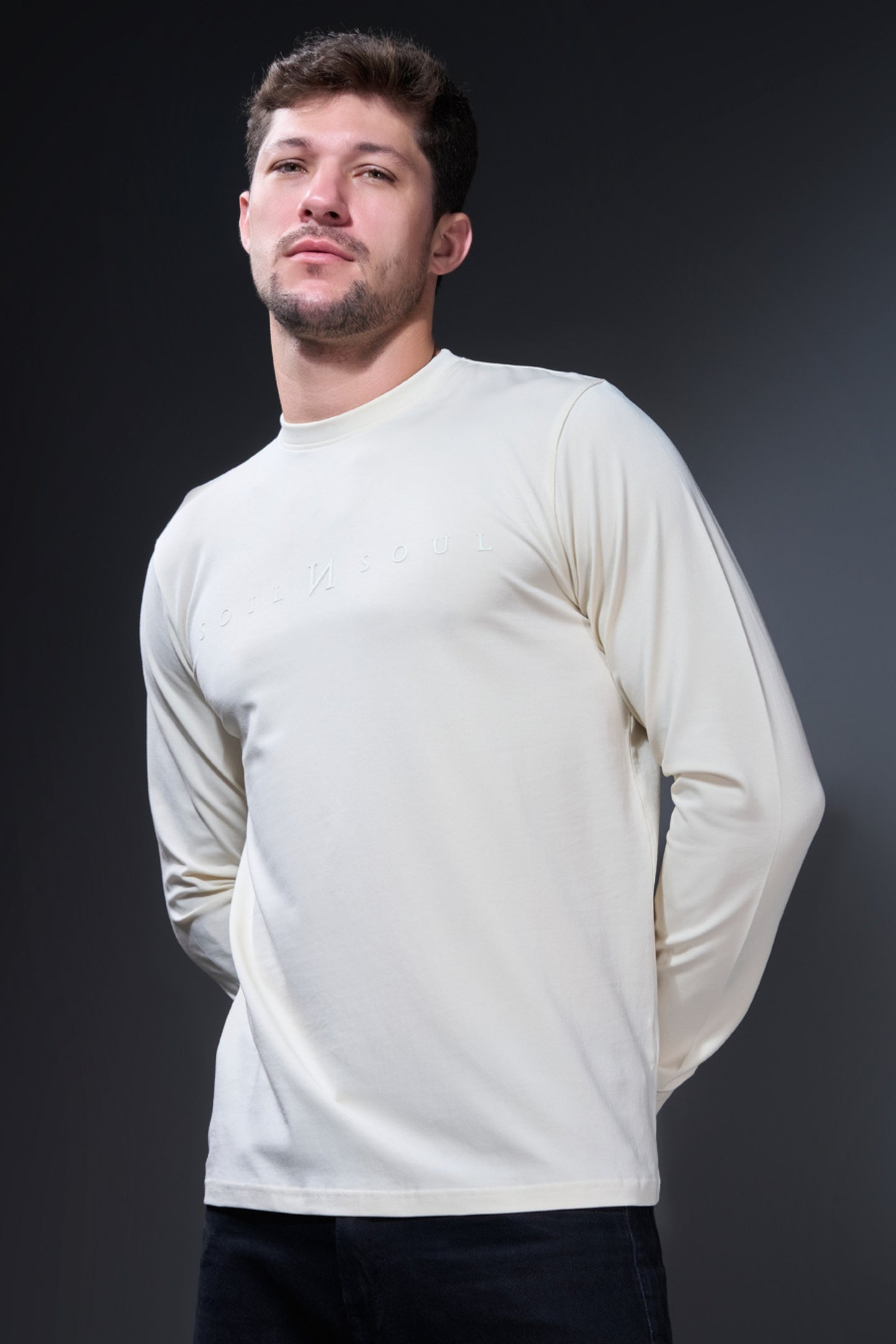 Off White Full Sleeve T-shirt