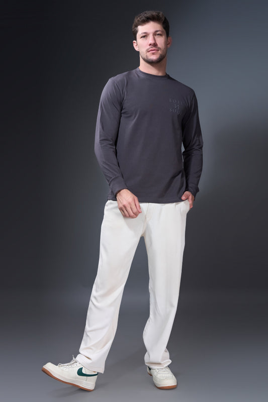 Dark Grey Full Sleeve T-shirt