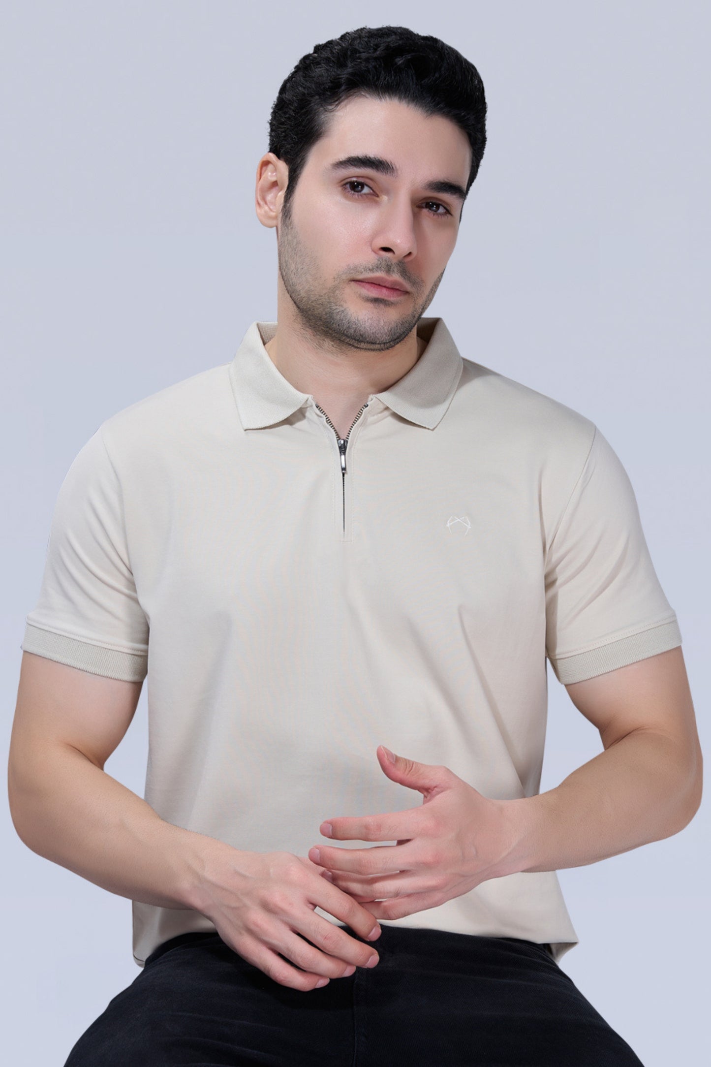 Moon Beam Zipper Polo