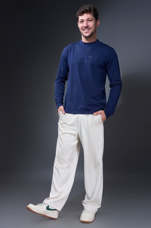 Navy Full Sleeve T-shirt