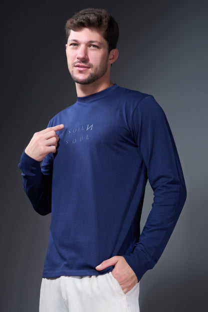 Navy Full Sleeve T-shirt
