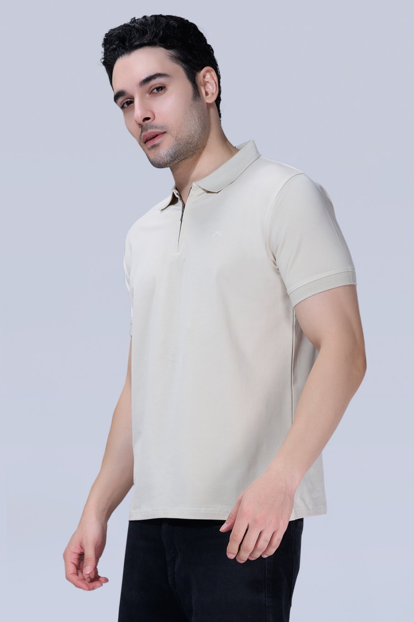 Moon Beam Zipper Polo