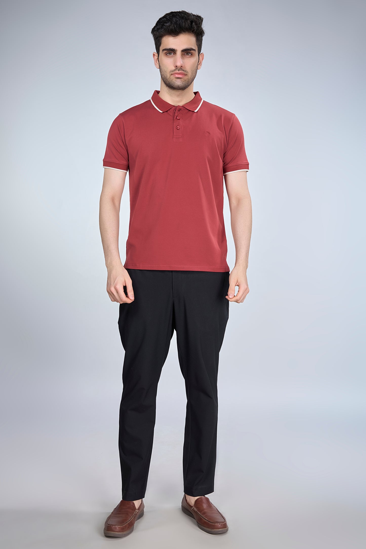 Terracotta Button Polo