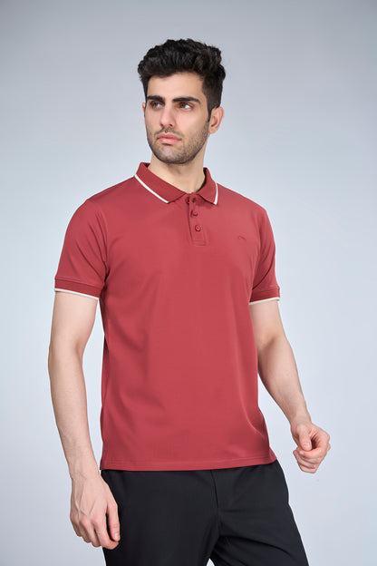 Terracotta Button Polo