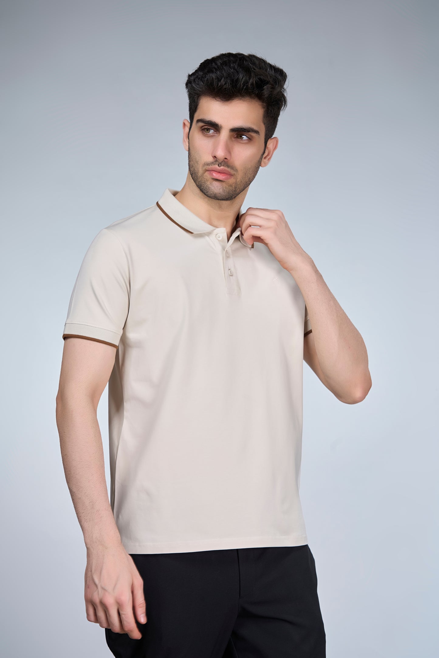 Moon Beam Button Polo