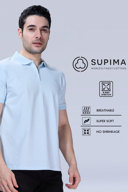 Country Air Zipper Polo