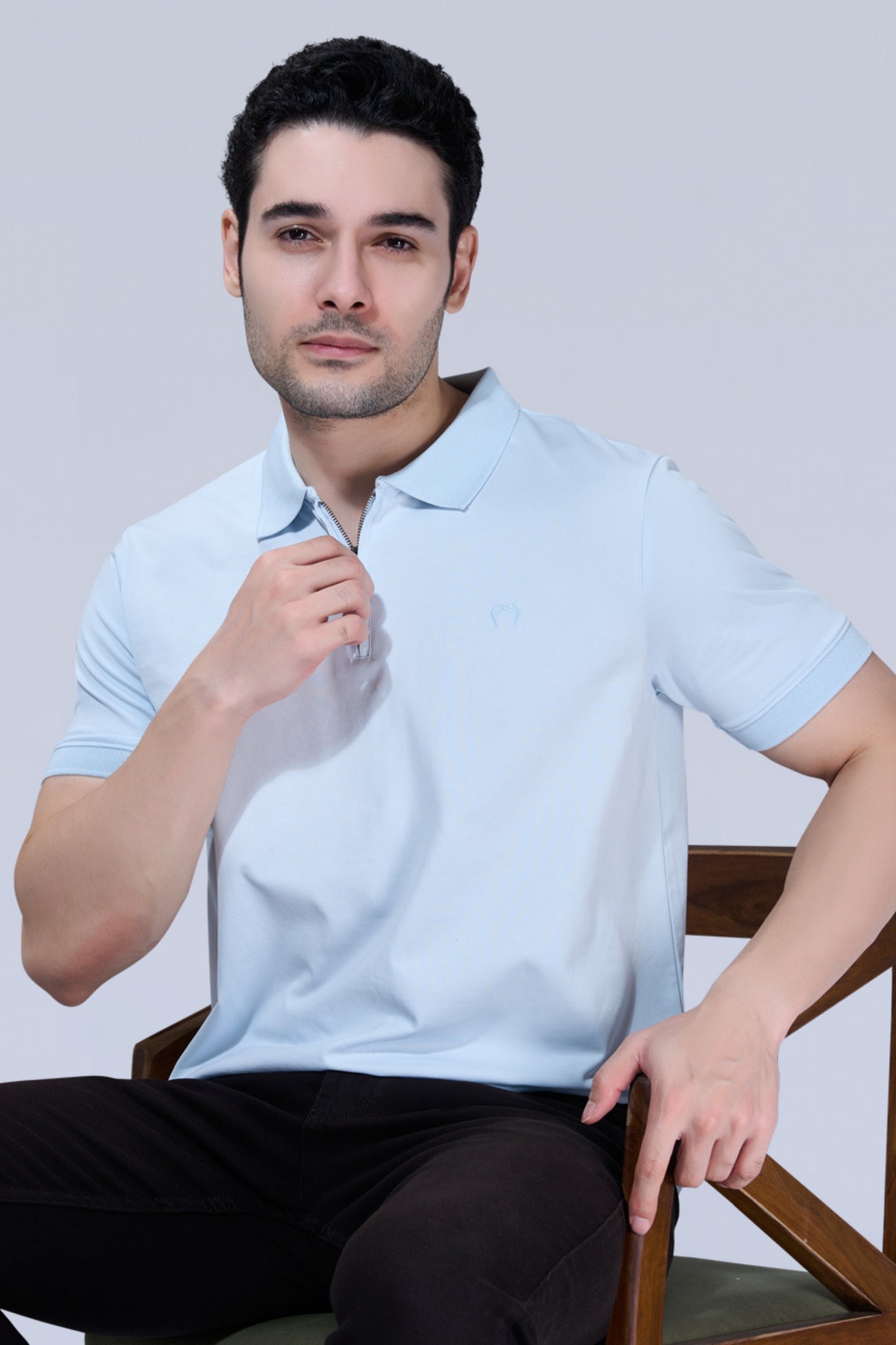 Country Air Zipper Polo